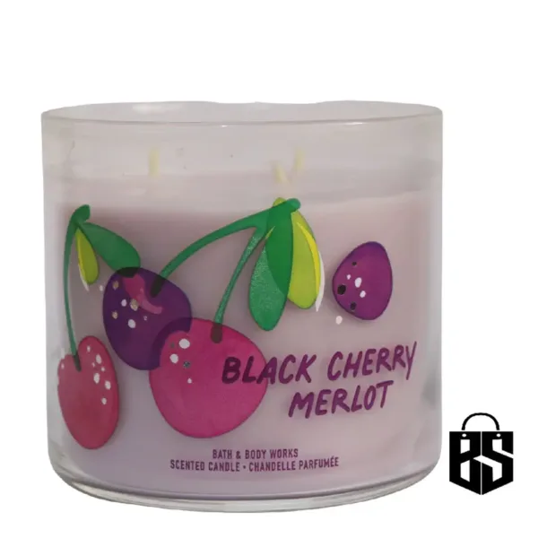 Black Cherry Merlot 3 Wick Candle