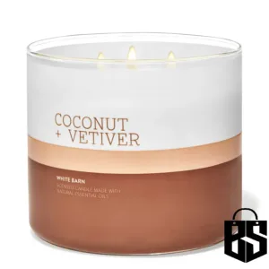 Bbw coconut & vetiver 3-wick candle