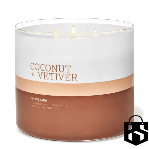 Bbw Coconut &Amp; Vetiver 3-Wick Candle