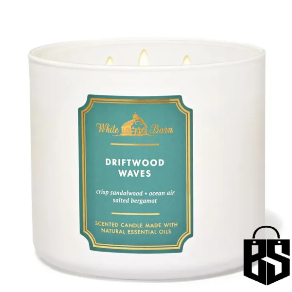 Bbw Driftwood Waves 3-Wick Candle