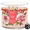 Bubbly Rose 3 Wick Candle