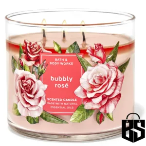Bbw Bubbly Rose 3-Wick Candle