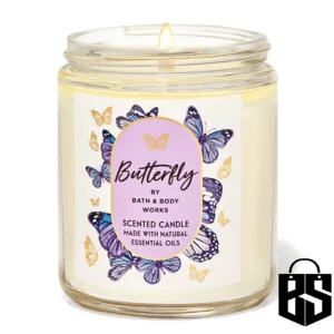 Bbw butterfly single wick candle