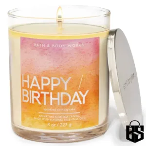 Bbw Happy Birthday Signature Single Wick Candle
