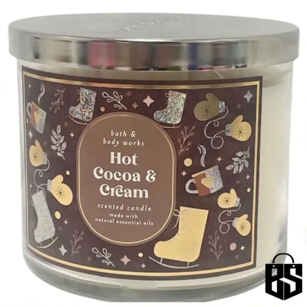 Hot Cocoa &Amp; Cream 3 Wick Candle