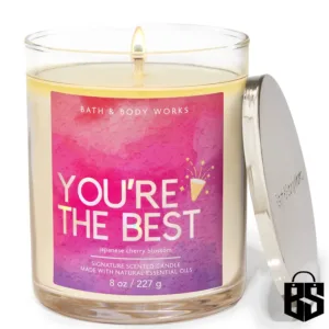Bbw Japanese Cherry Blossom Single Wick Candle