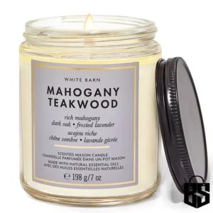 Bbw Mahogany Teakwood Single Wick Candle