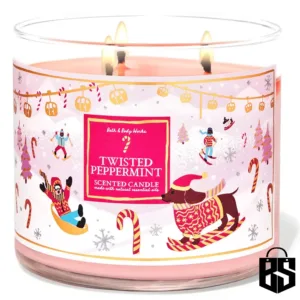 Bbw Twisted Peppermint 3 Wick Candle
