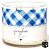 Gingham 3 Wick Candle