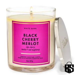 White Barn Black Cherry Merlot Single Wick Candle