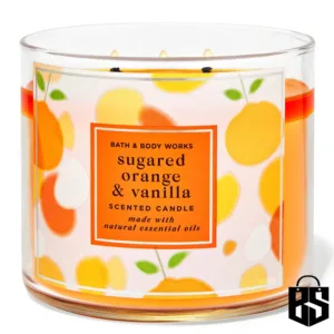 bbw Sugared Orange & Vanilla 3 Wick Candle