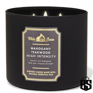 Mahogany Teakwood High Intensity 3 Wick Candle